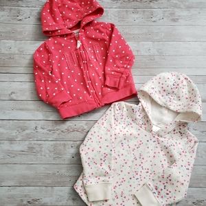 Carter's/jumping bean hooded sweatshirt